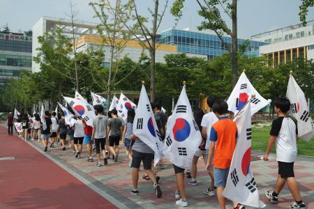 조원2동 광복70주년 맞이 태극기달기 운동 대대적 전개